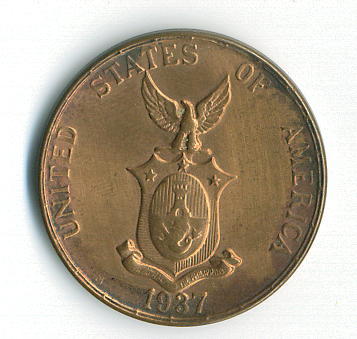 Philippines Peso 1937 Reverse