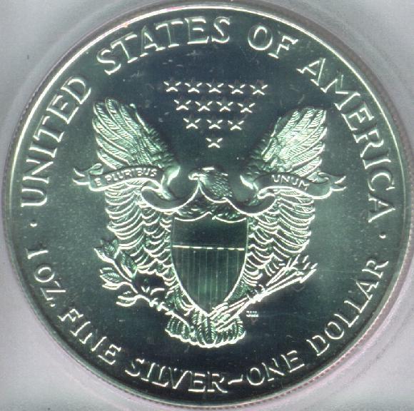 Bullion Silver Coin One Dollar Reverse