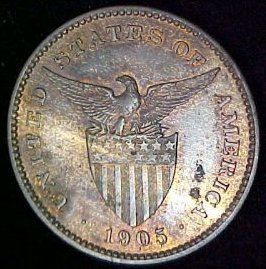 Philippines Coin 1905 Peso Obverse