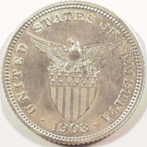 Philippines Coin 1903 Twenty Centavos Reverse