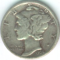 Grading Coins Very Fine Mercury Dime