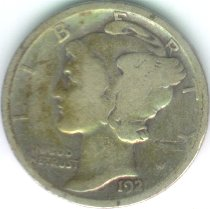 Grading Coins Very Good Mercury Dime